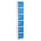 Adiroffice 12 in W, 12 in D, 72 in H, Steel ADI629-206-BLU-4PK - alternate 2